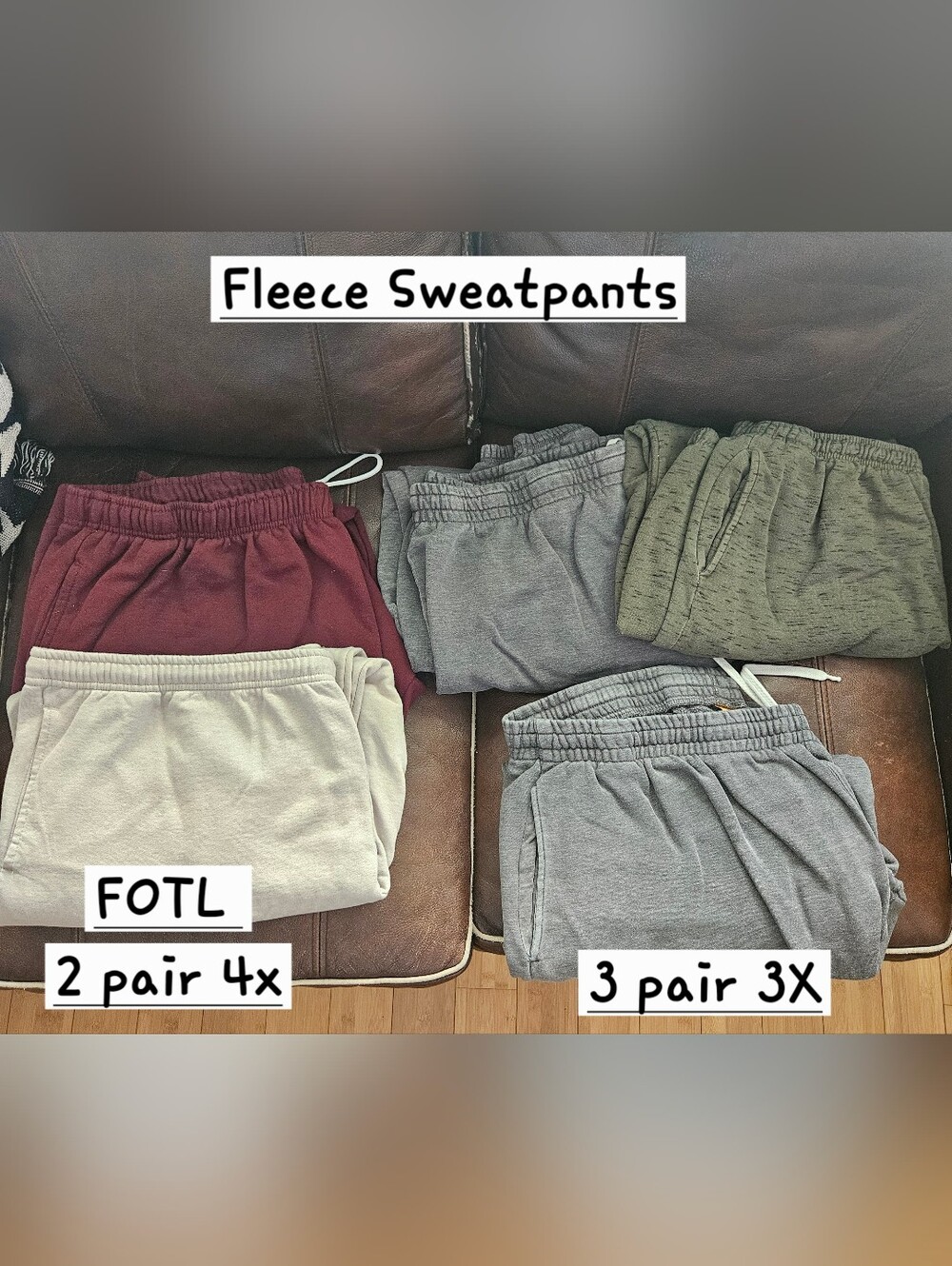 Mens Fleece Sweatpants - Multiple Colors